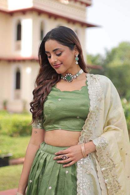 Gold Crush Chaniya Choli