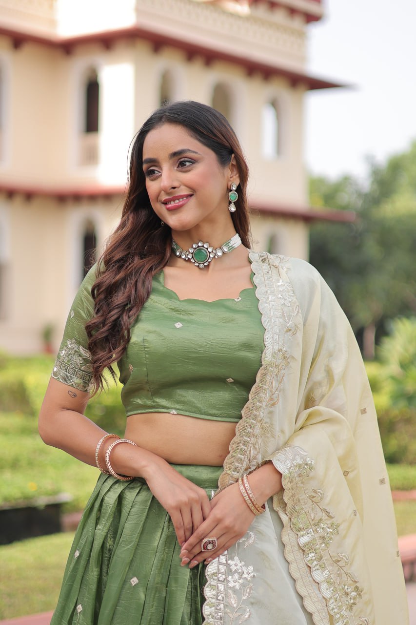 Gold Crush Chaniya Choli