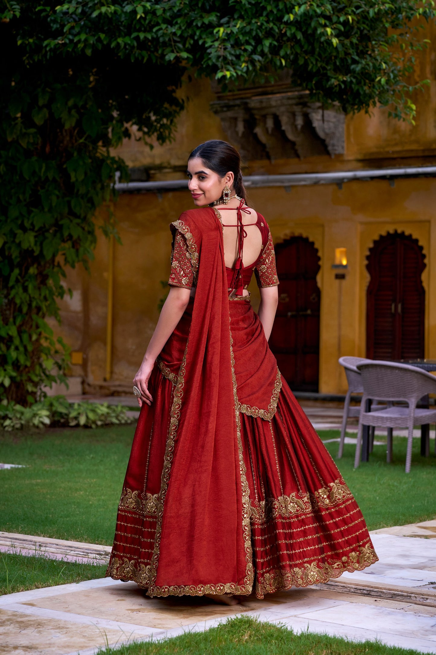 Rangoli Silk Wedding Lehenga