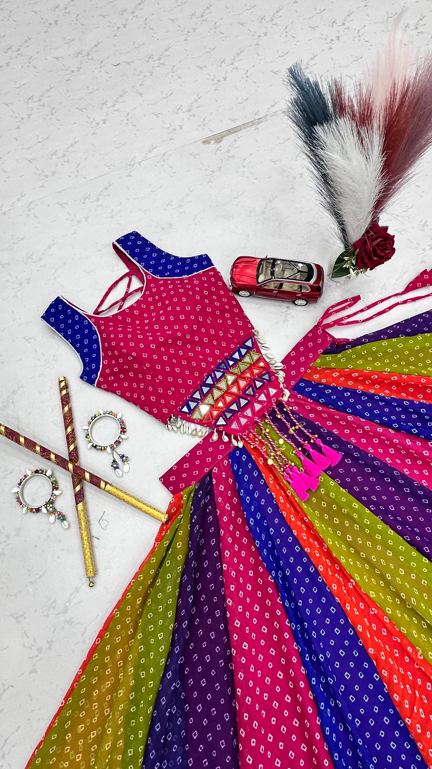 Navratri Special Mirror Work Outfit