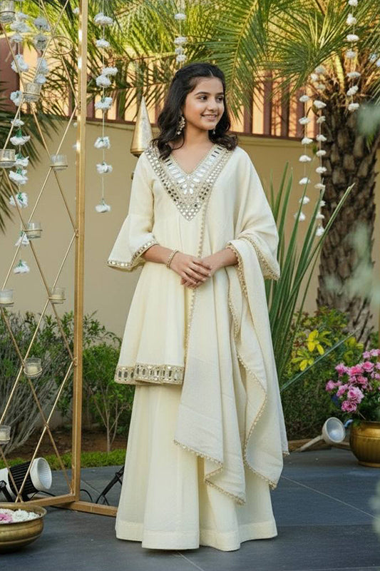 Cosmos Gold Jari  Silk Outfit