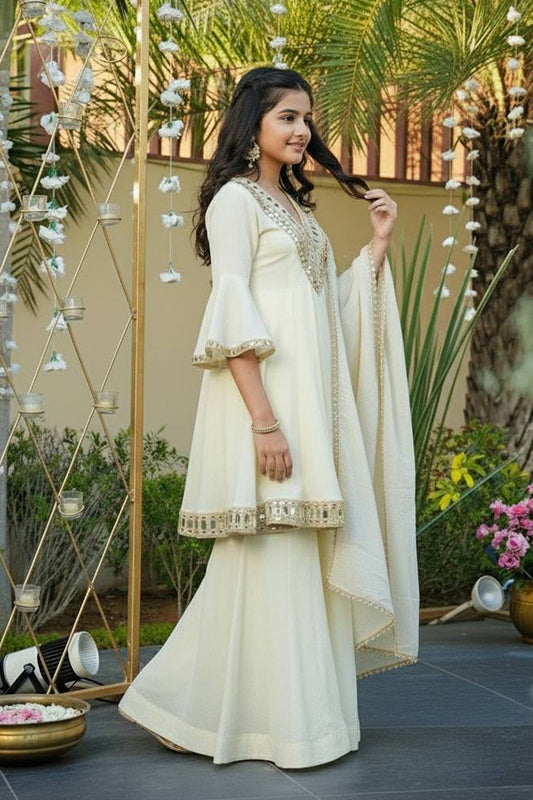 Cosmos Gold Jari  Silk Outfit