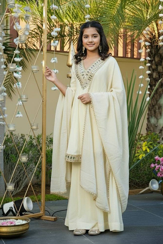 Cosmos Gold Jari  Silk Outfit