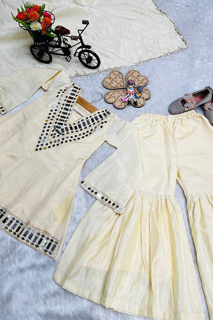 Cosmos Gold Jari  Silk Outfit