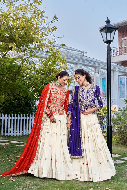 Pure Vichitra Lehenga Choli