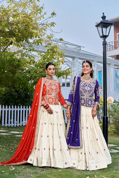 Pure Vichitra Lehenga Choli