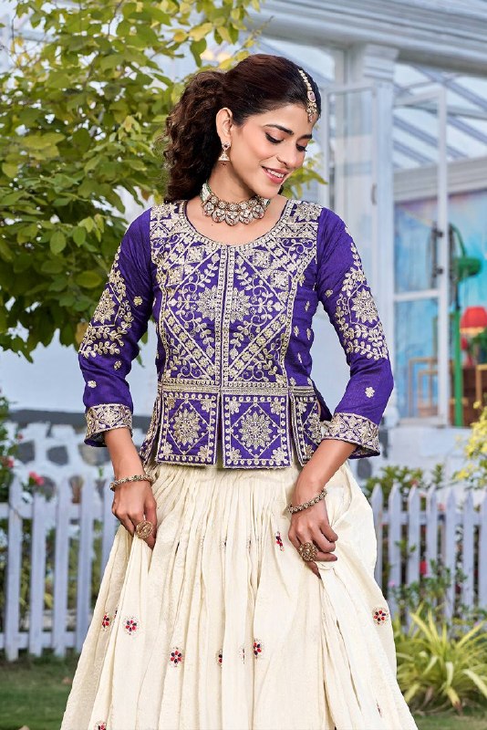 Pure Vichitra Lehenga Choli