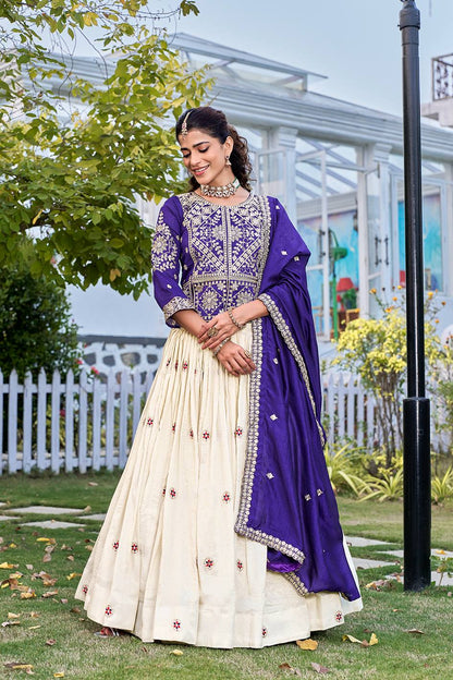 Pure Vichitra Lehenga Choli