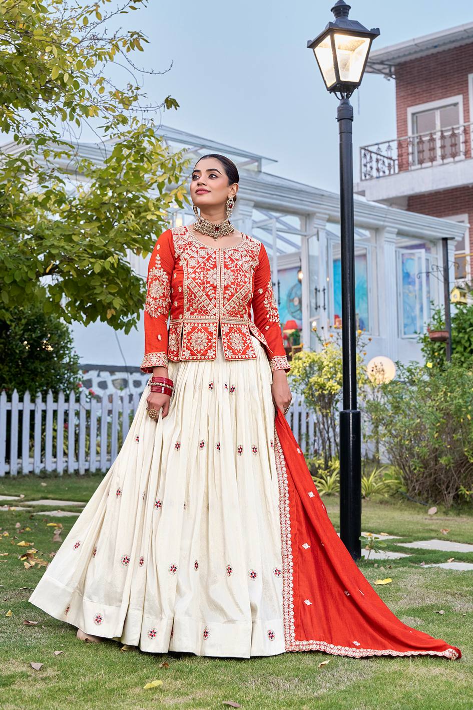 Pure Vichitra Lehenga Choli