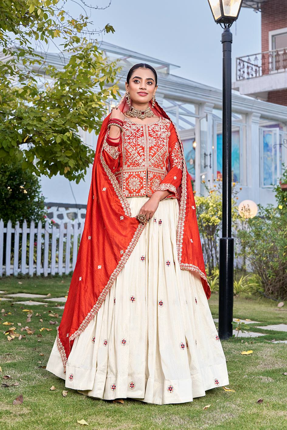 Pure Vichitra Lehenga Choli