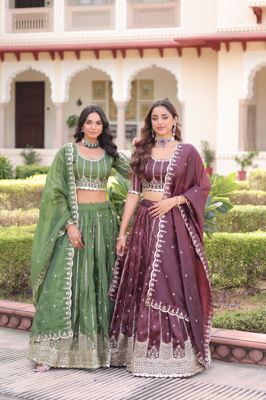 Gold Crush Wedding Choli