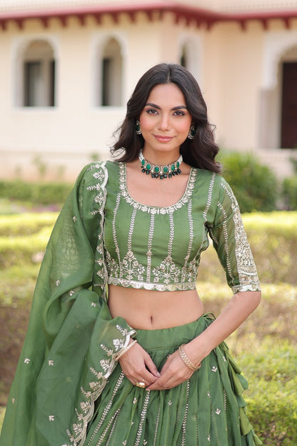 Gold Crush Wedding Choli