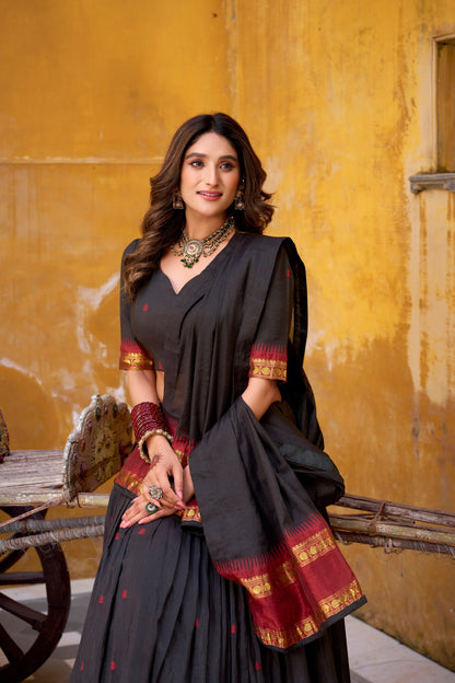 Chanderi Cotton Lehenga choli