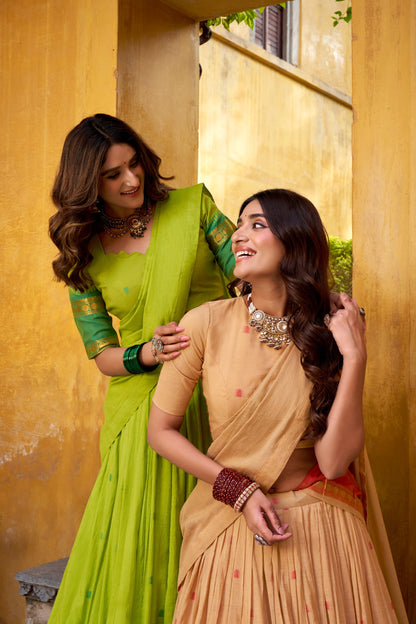 Chanderi Cotton Lehenga choli