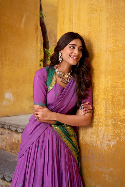 Chanderi Cotton Lehenga choli