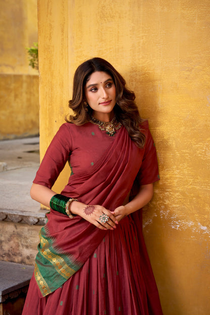 Chanderi Cotton Lehenga choli