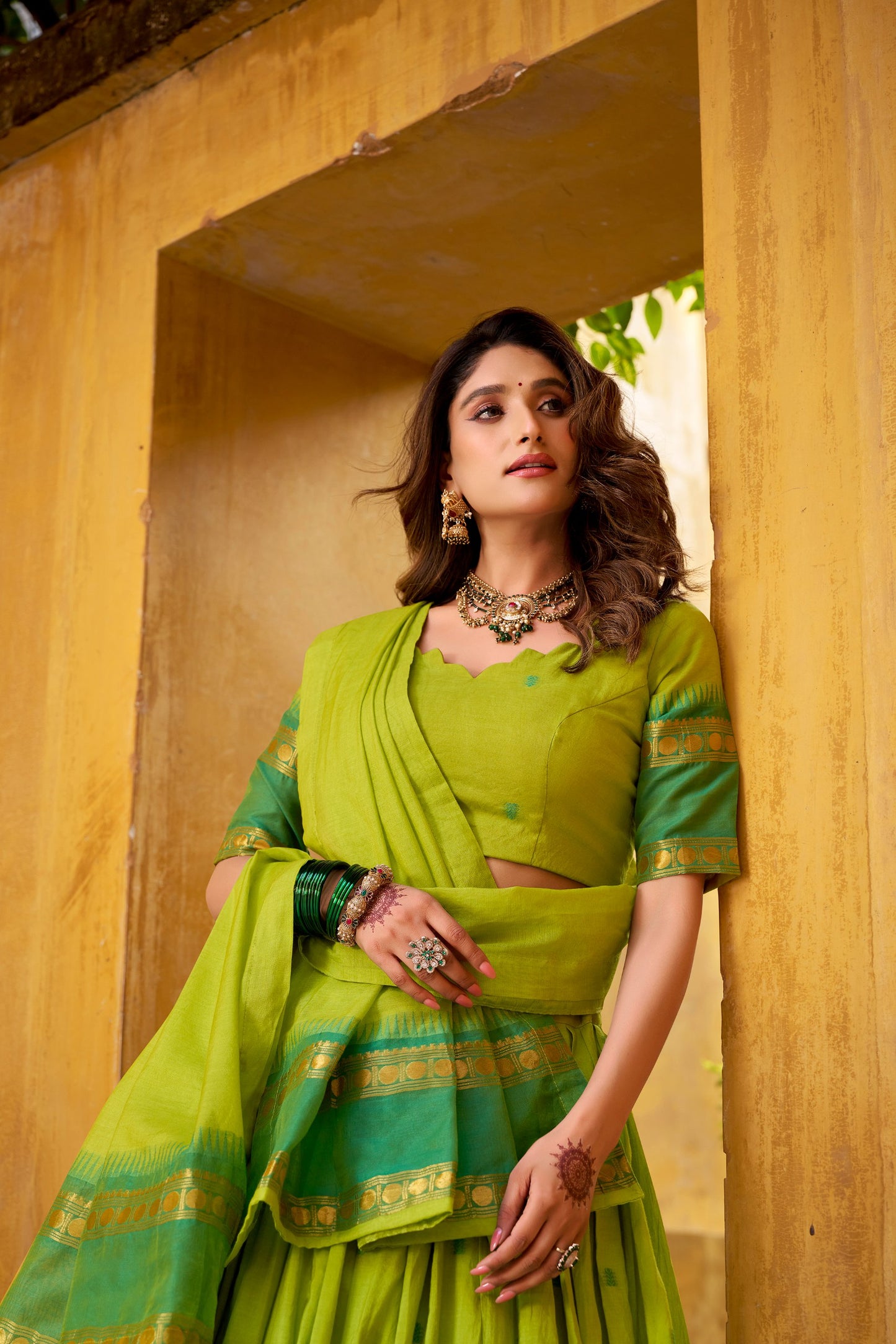 Chanderi Cotton Lehenga choli