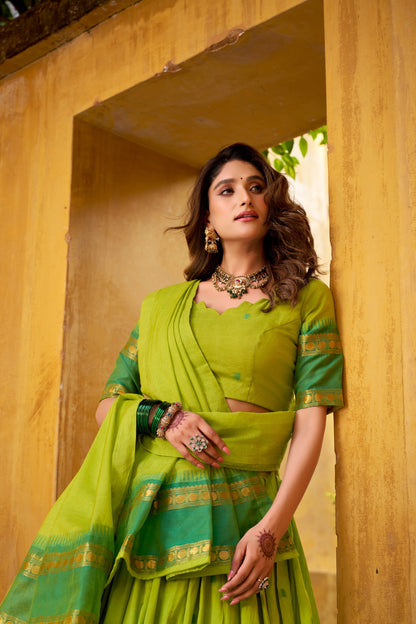Chanderi Cotton Lehenga choli