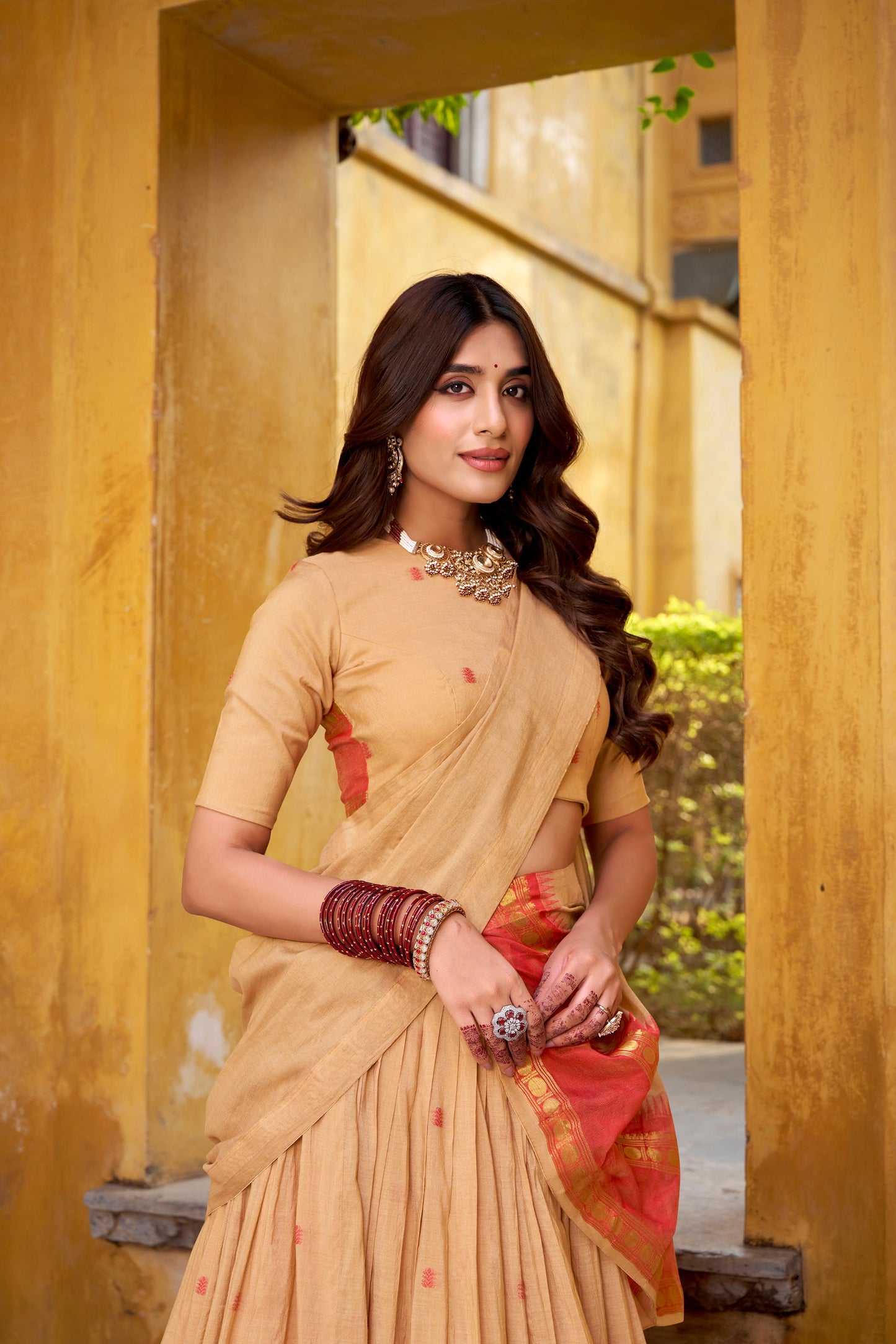 Chanderi Cotton Lehenga choli