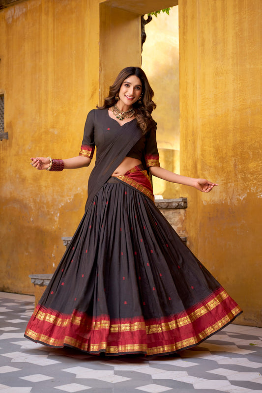 Chanderi Cotton Lehenga choli