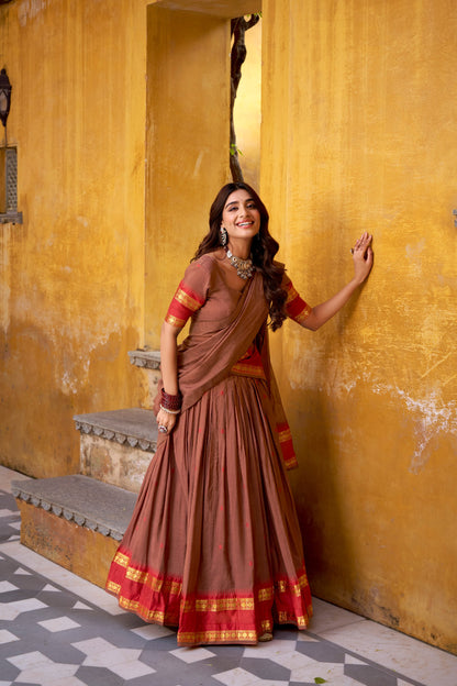 Chanderi Cotton Lehenga choli