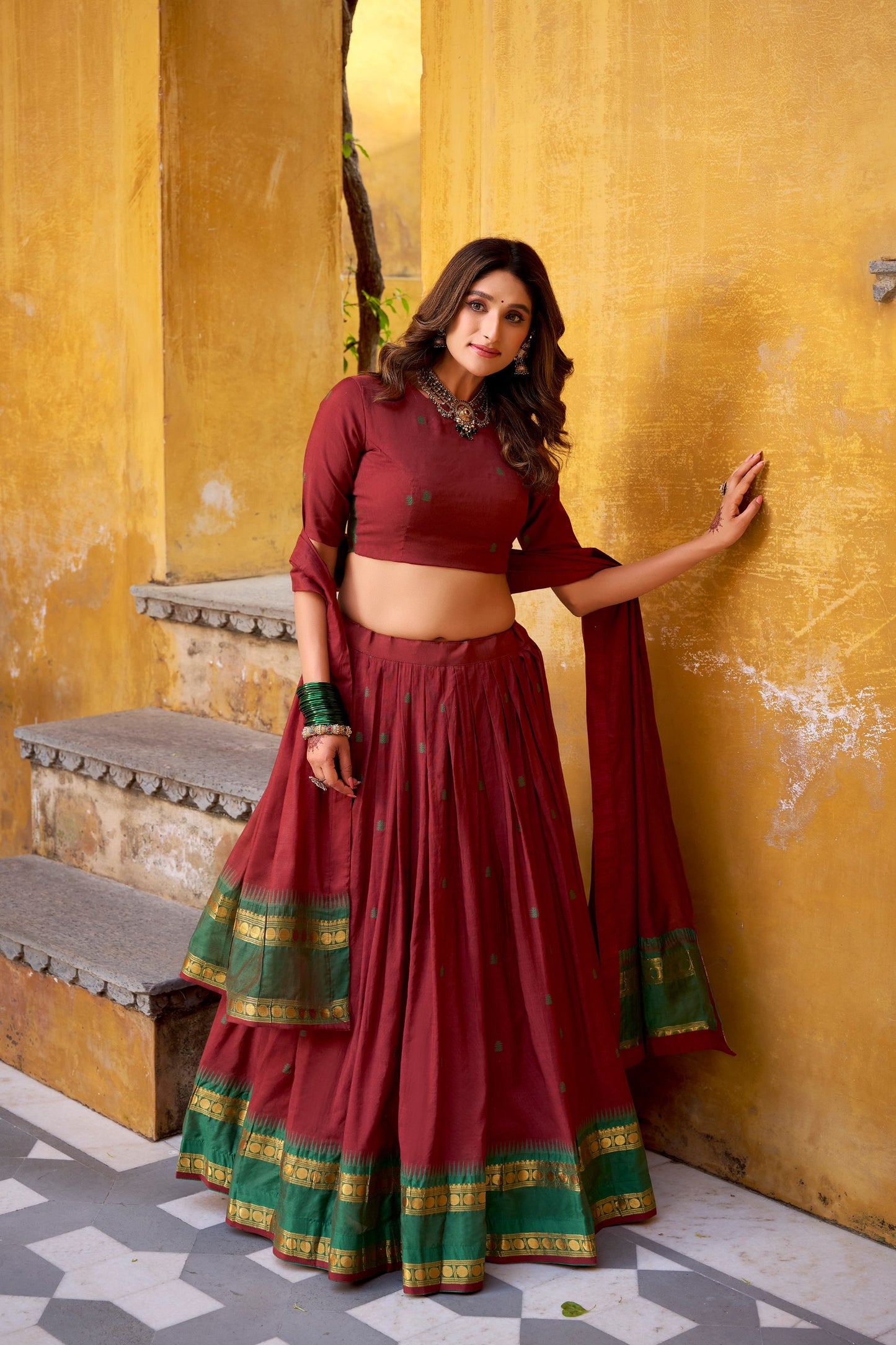 Chanderi Cotton Lehenga choli