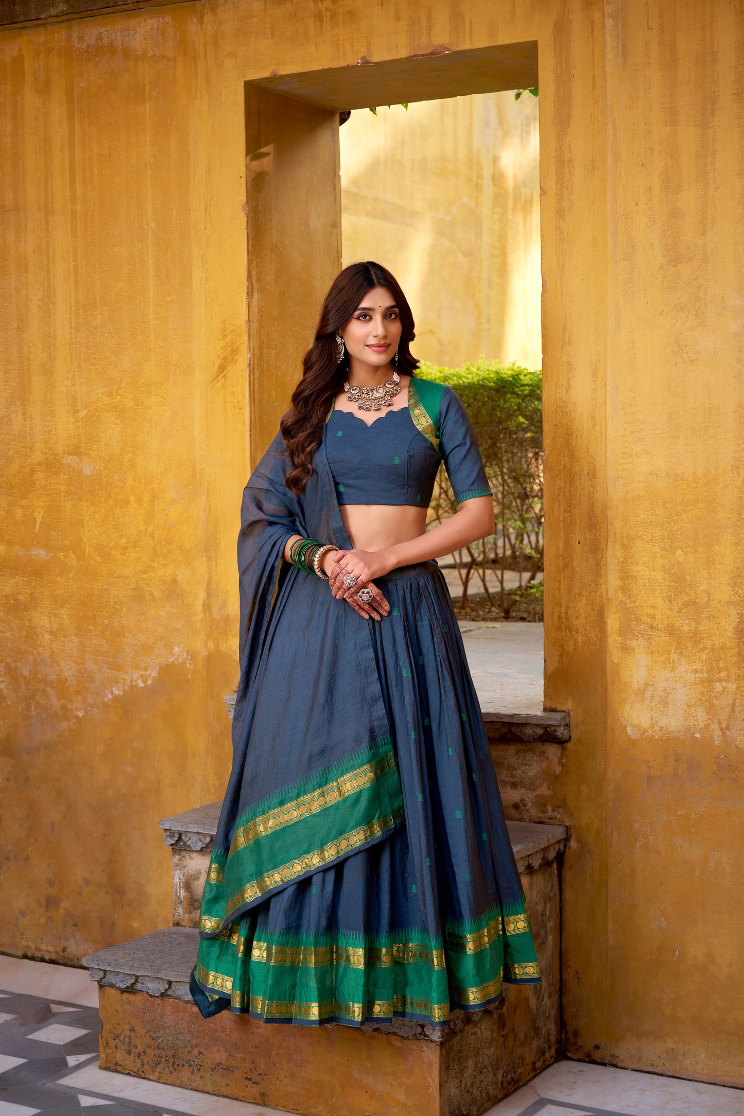 Chanderi Cotton Lehenga choli