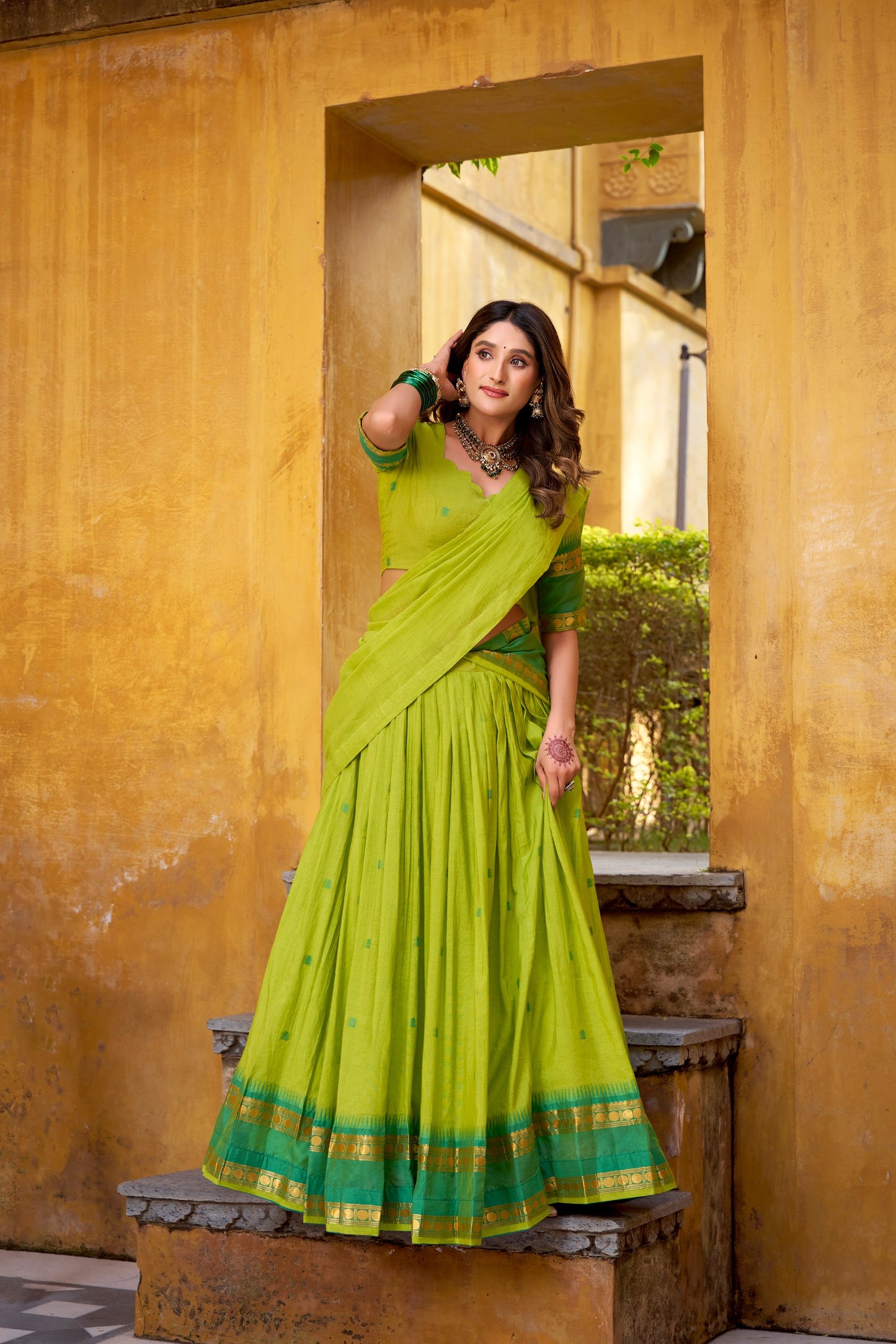 Chanderi Cotton Lehenga choli