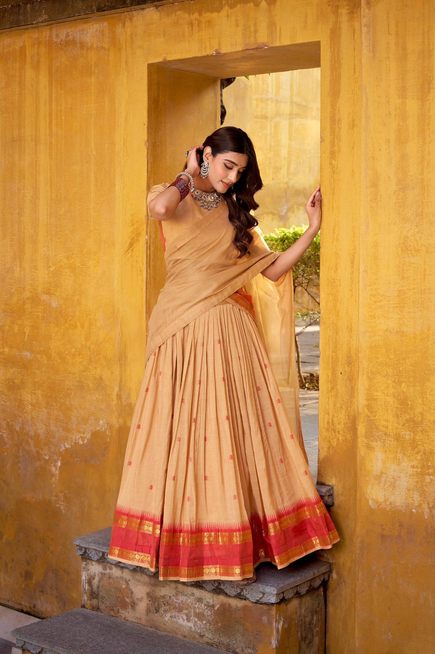 Chanderi Cotton Lehenga choli