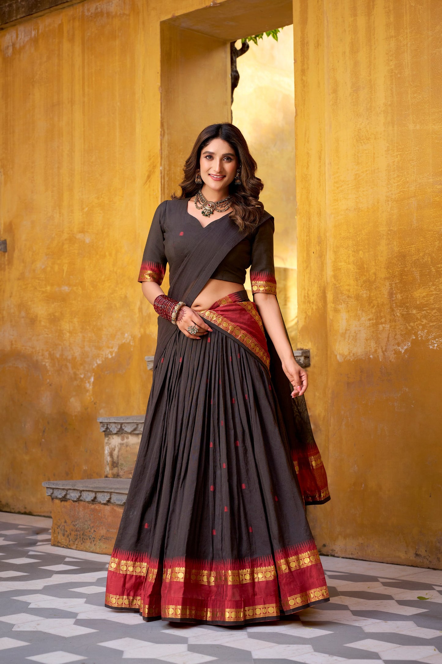 Chanderi Cotton Lehenga choli