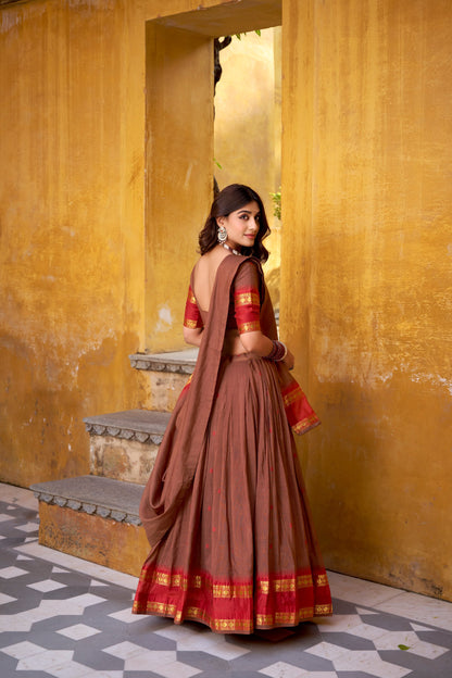 Chanderi Cotton Lehenga choli