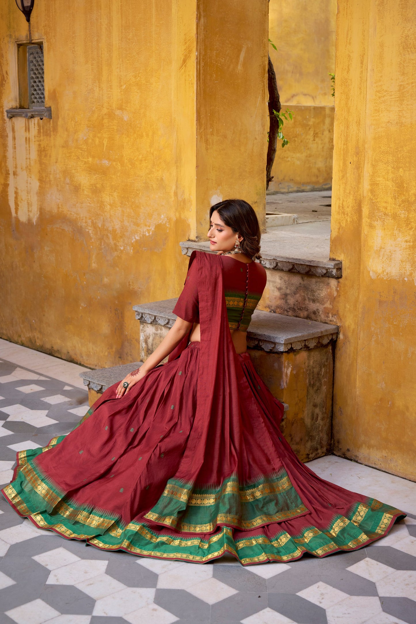 Chanderi Cotton Lehenga choli