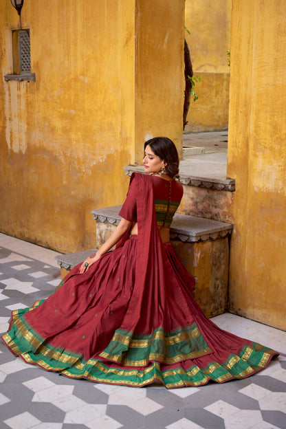 Chanderi Cotton Lehenga choli