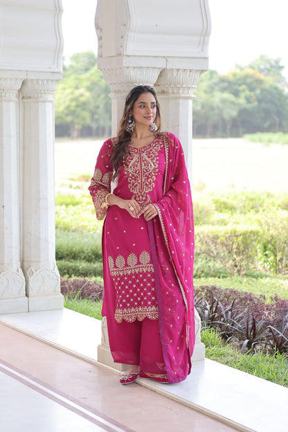 Faux Blooming Kurti Pant Set