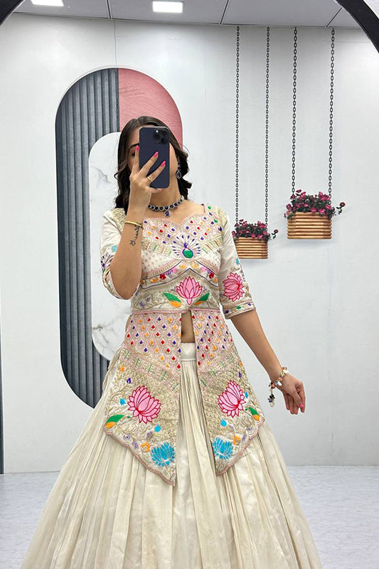 New Shimar cosmos Crop top with Lehenga