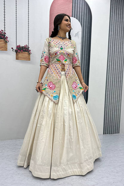New Shimar cosmos Crop top with Lehenga