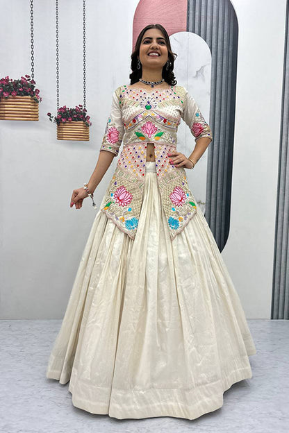 New Shimar cosmos Crop top with Lehenga