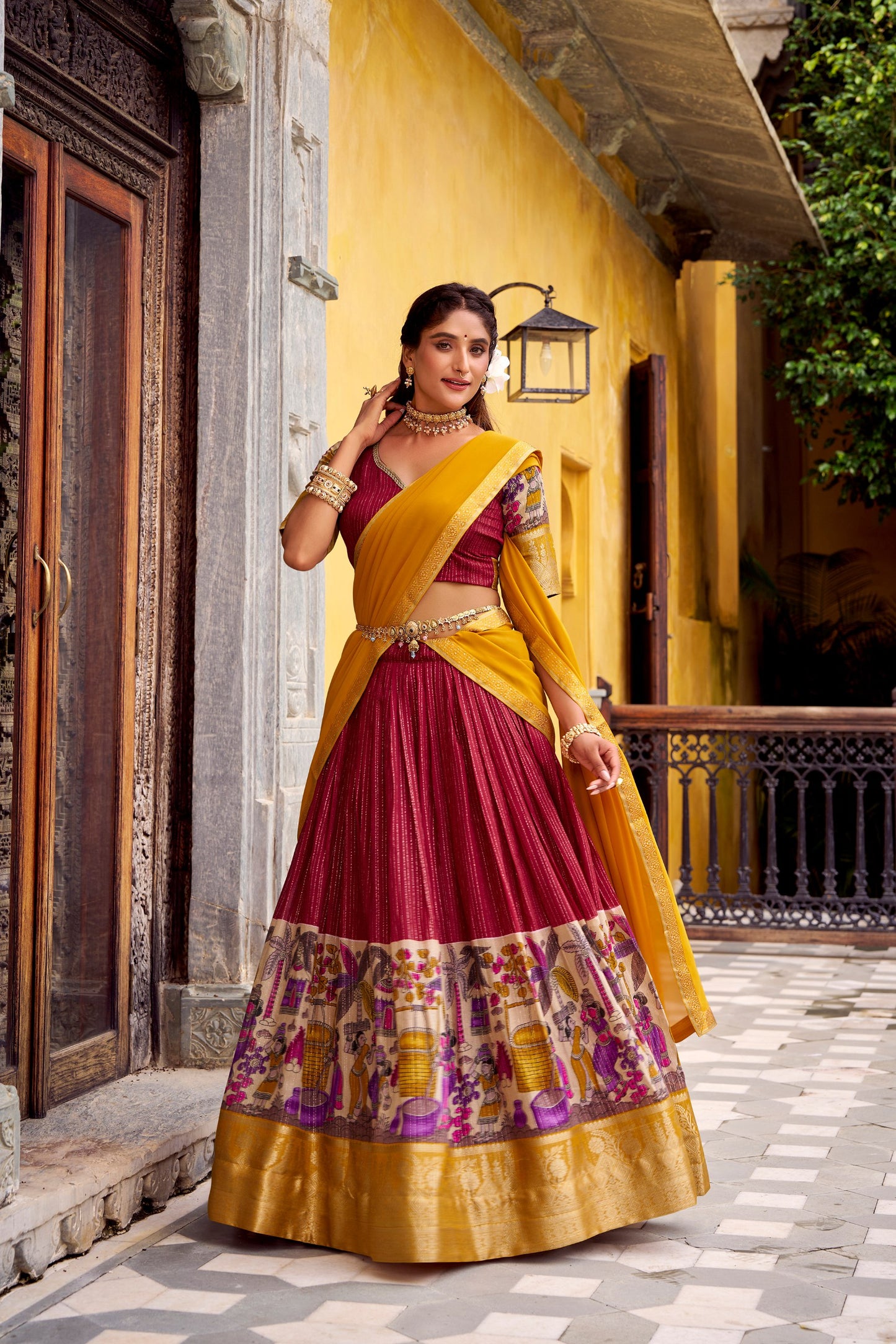 Kalamkari Lehenga Choli