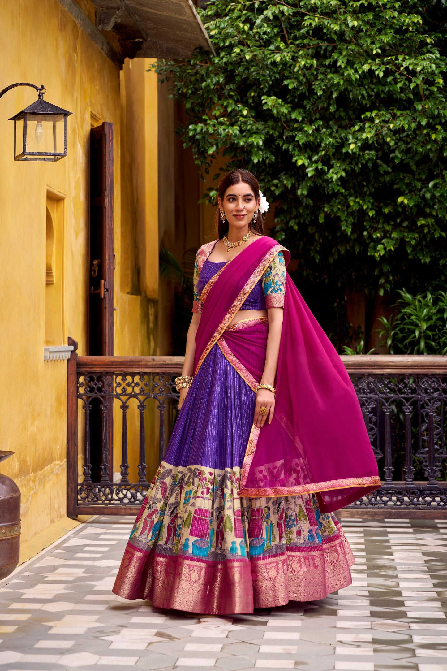 Kalamkari Lehenga Choli
