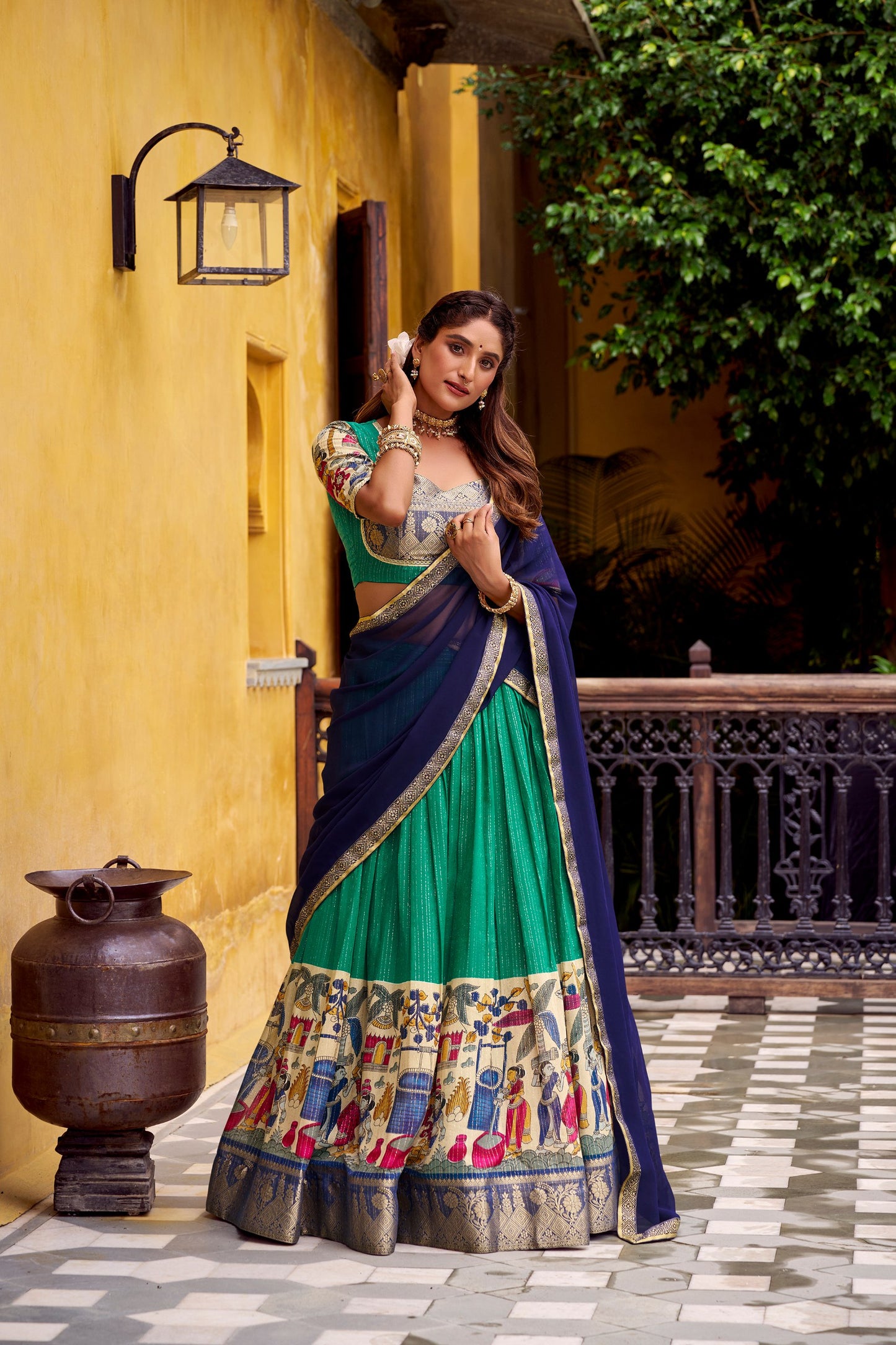 Kalamkari Lehenga Choli