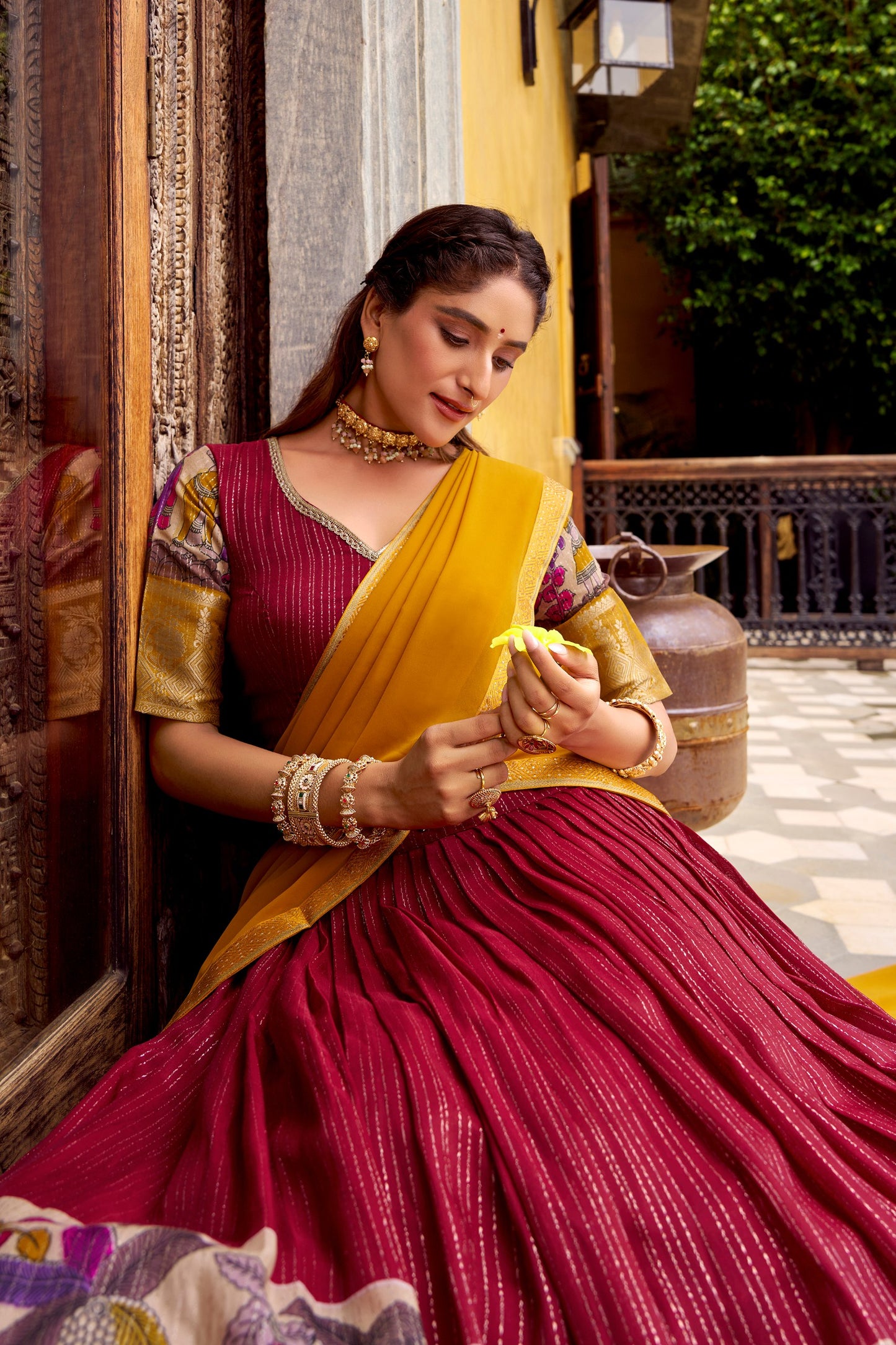 Kalamkari Lehenga Choli