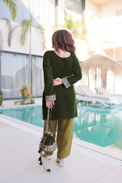 Velvet Kurti Pair