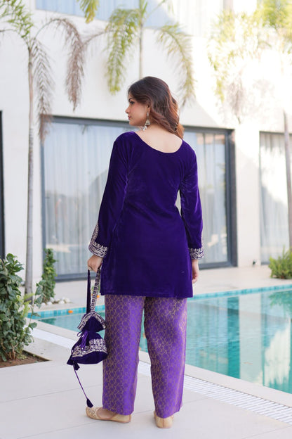 Velvet Kurti Pair
