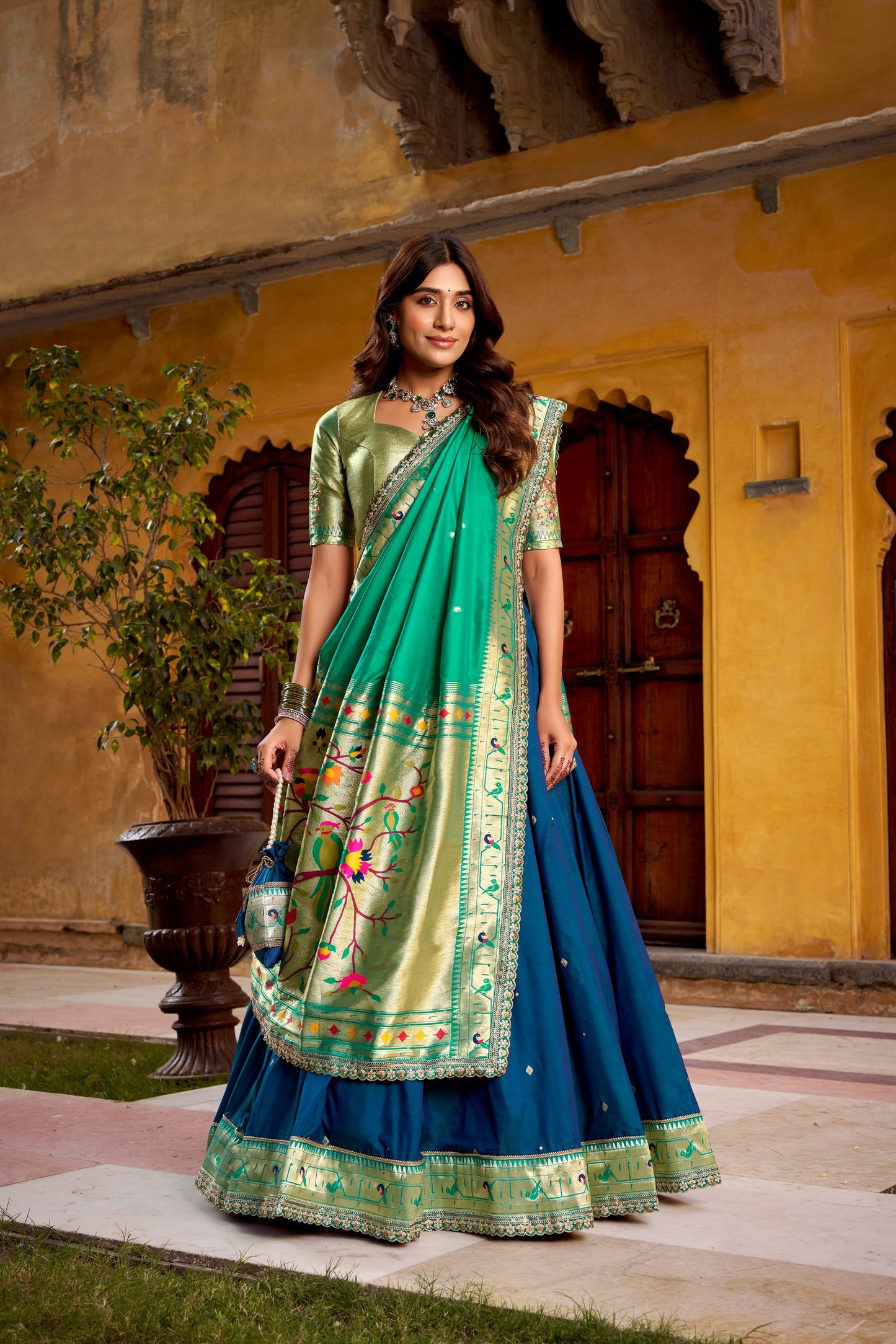 Soft Silk Paithani Lehenga Choli