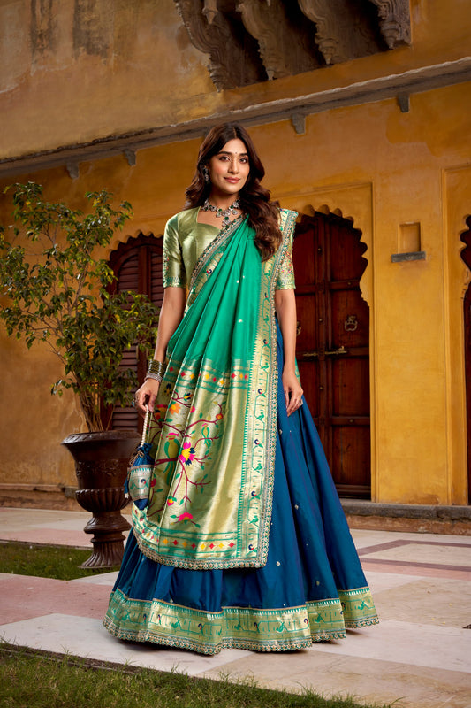 Soft Silk Paithani Lehenga Choli