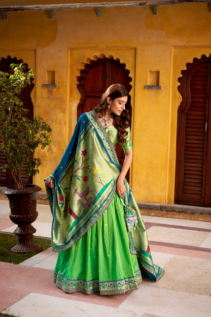 Soft Silk Paithani Lehenga Choli