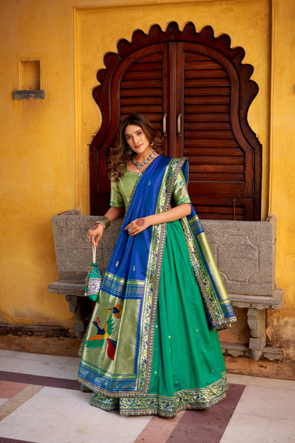 Soft Silk Paithani Lehenga Choli