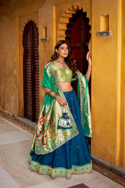 Soft Silk Paithani Lehenga Choli