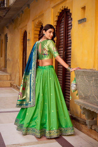 Soft Silk Paithani Lehenga Choli