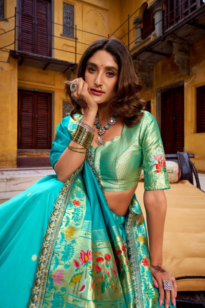 Soft Silk Paithani Lehenga Choli